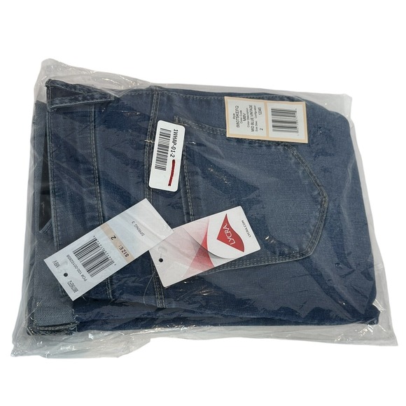 Democracy Womens Ab Solution Mid Blue Vintage High Rise  Bermuda Jean Short SZ 2 - Picture 16 of 16